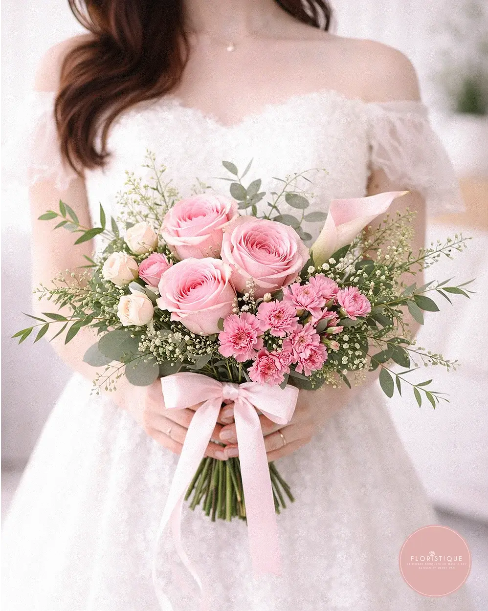 Romantic Beginning Bridal Set - FloristiqueSG 