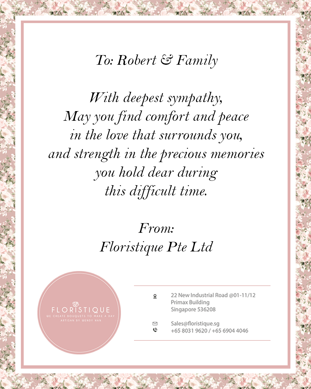 Comfort (I) - FloristiqueSG 