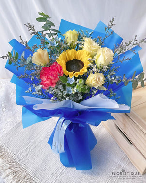 Oriana Bouquet - Roses And Eustoma From Singapore Florist Floristique
