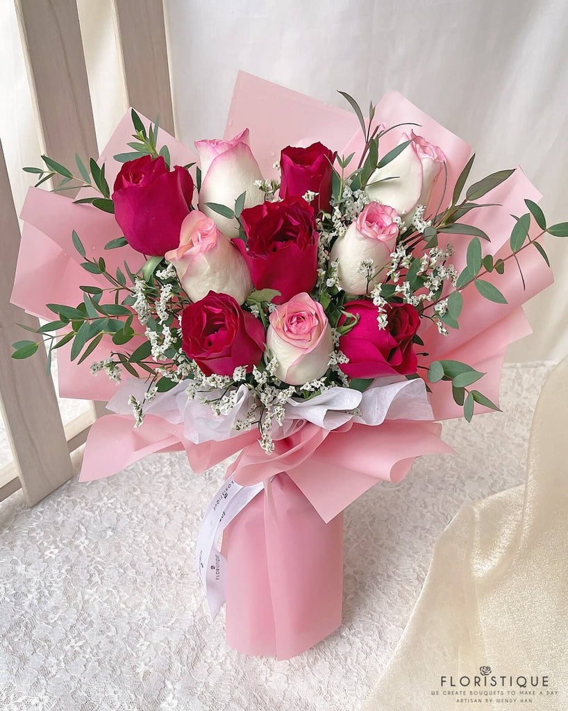 Passion Bouquet - Roses Comes With Flower Delivery Singapore Service