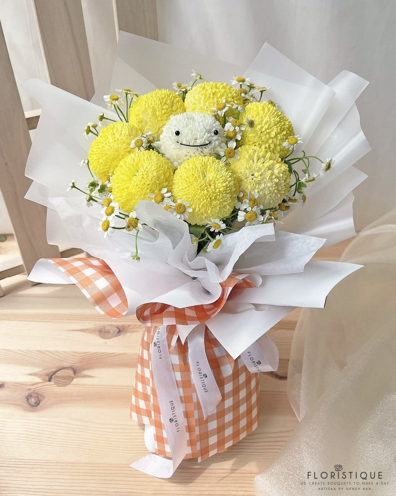 Smiley Bouquet - Mum Flowers From Singapore Florist Floristique